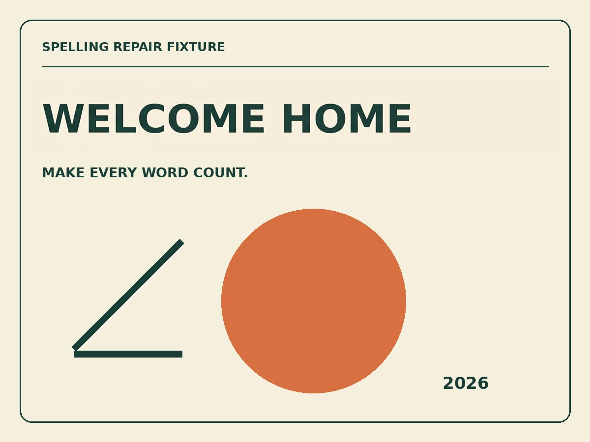 Actual Replace “WELCME HOME” with “WELCOME HOME” result