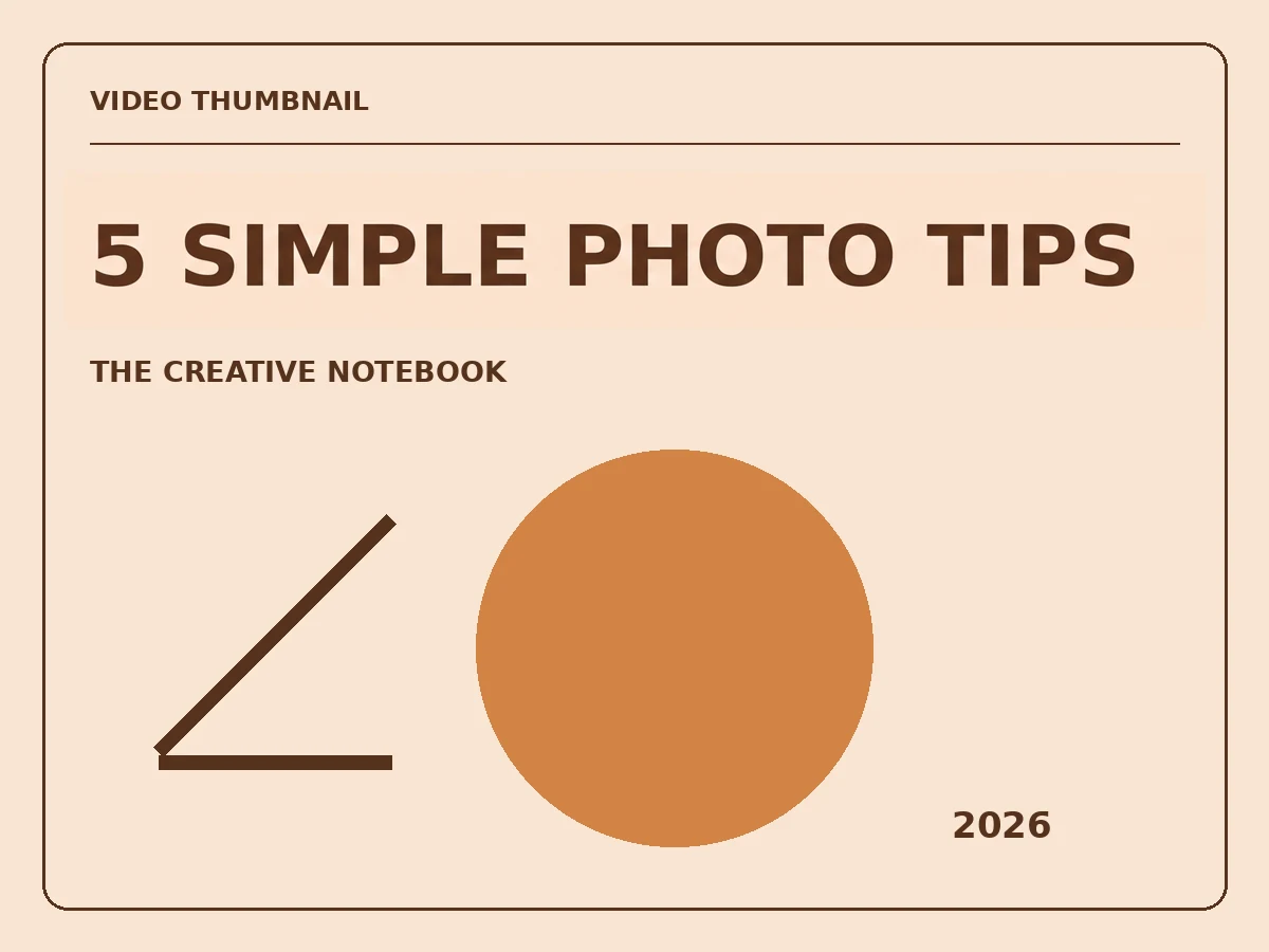 Actual Replace “3 EASY TIPS” with “5 SIMPLE PHOTO TIPS” result